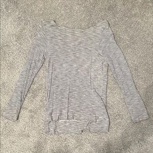 Madewell Women's black and white striped Long Sleeve Tee